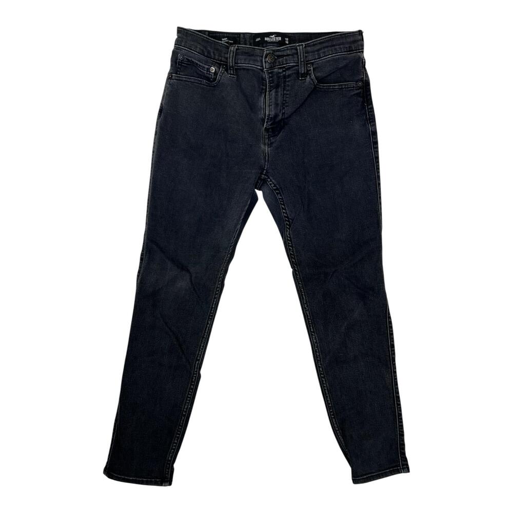 Hollister Jeans Mens 30x30 Gray Taper Slim Fit Advanced Stretch Denim READ